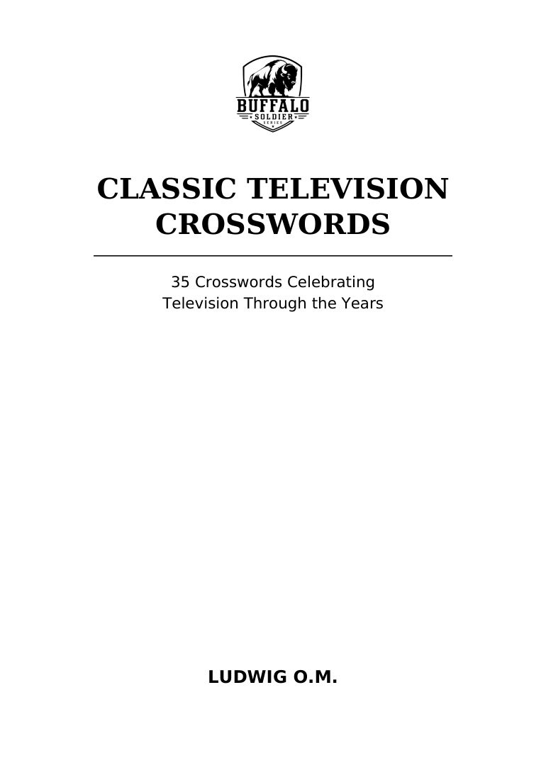 Classic Television Crosswords selected interior preview 2