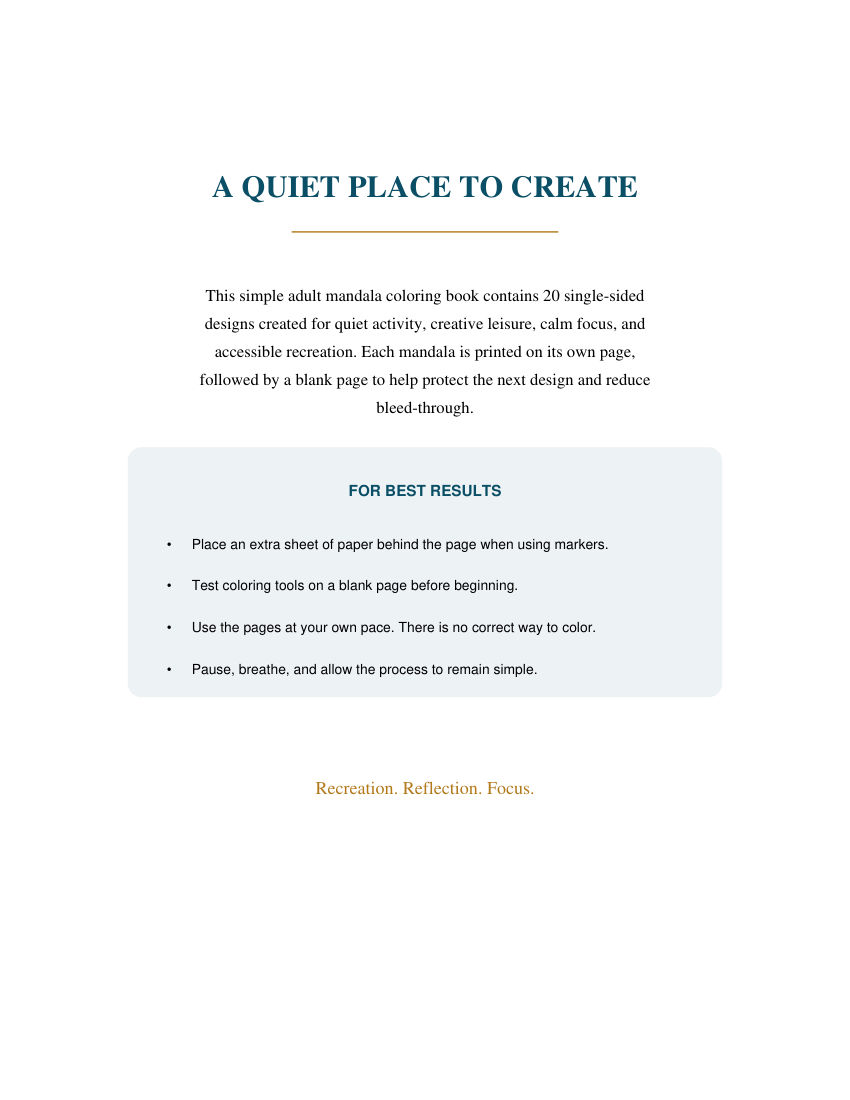 Creative Calm Mandalas selected interior preview 3