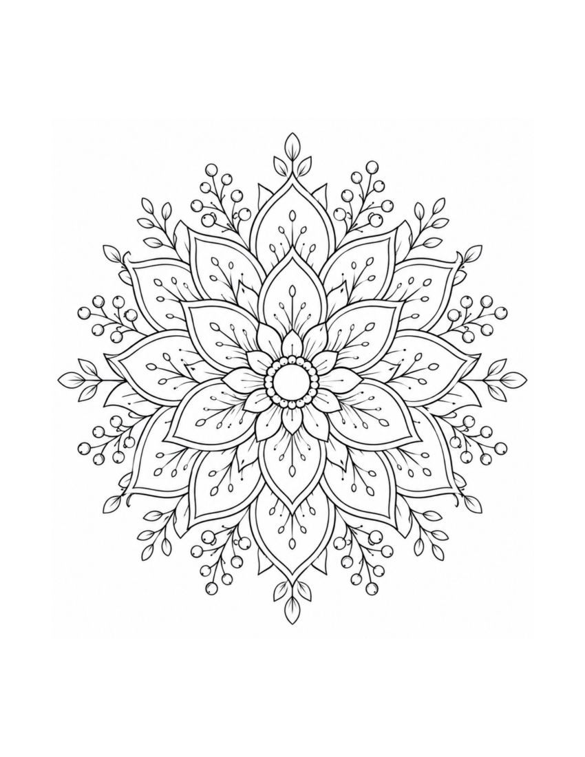 Nature Calm Mandalas selected interior preview 4