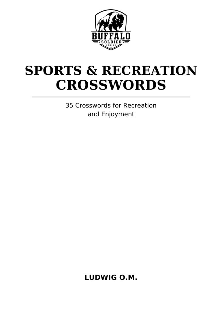 Sports & Recreation Crosswords selected interior preview 2