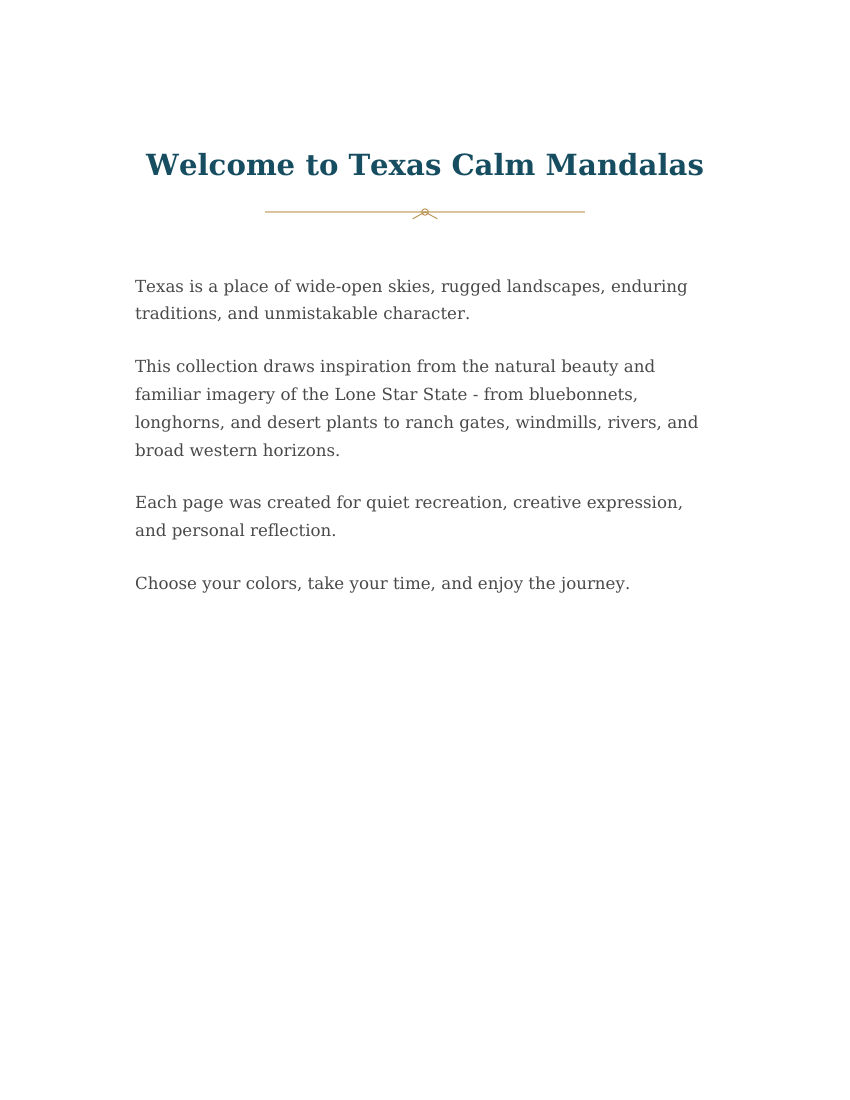 Texas Calm Mandalas selected interior preview 3